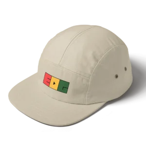 Bone EDG Logo Quadrado Five Panel Beje